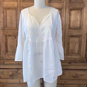 Hollister cream white blouse